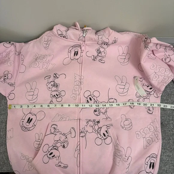 Disney Pink Mickey Mouse Zip-Up Hoodie - Picture 7 of 10